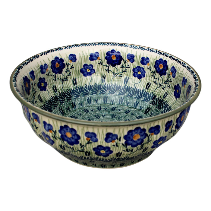 Meadow - Large Fluted Serving Bowl  Polish Ceramics - PasParTou