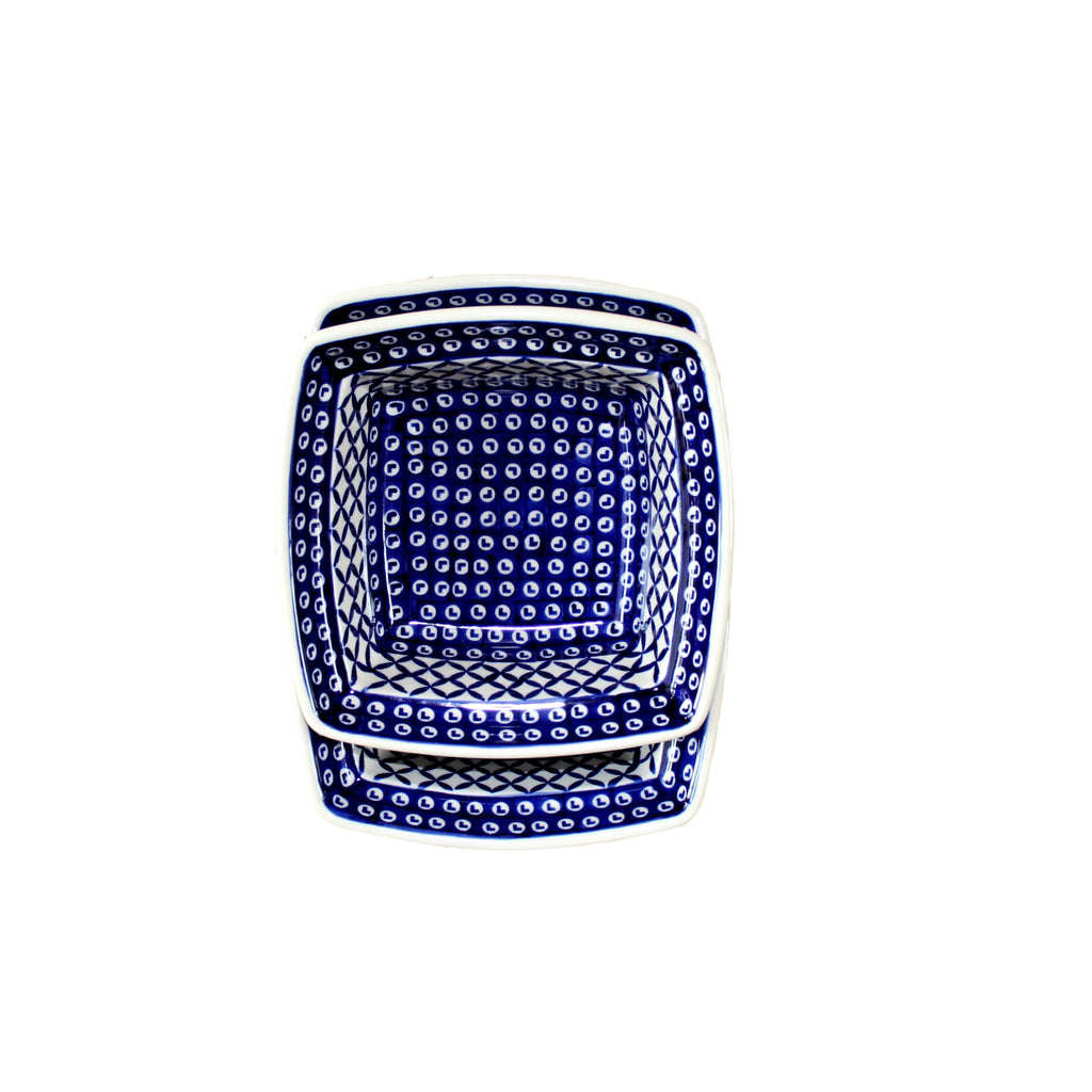 Lattice - Deep Rectangular Baker  Polish Ceramics - PasParTou
