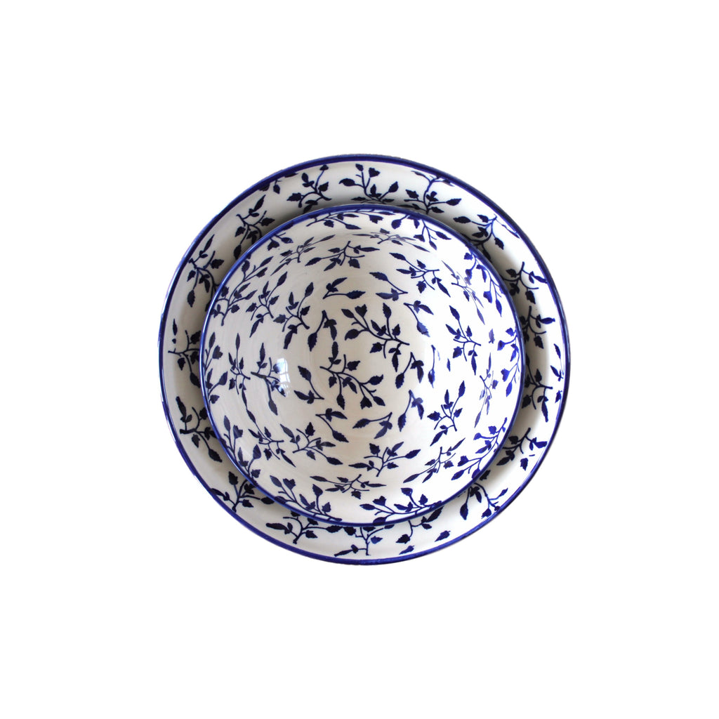 Laurel - Small Serving Bowl  Polish Ceramics - PasParTou