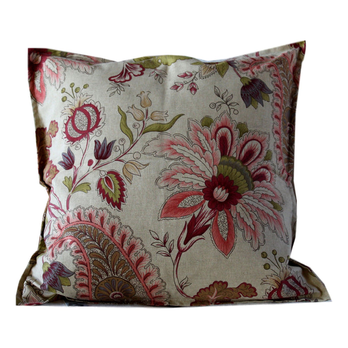 Pillow Natural Floral Cotton 16 x 16  Pillows - PasParTou