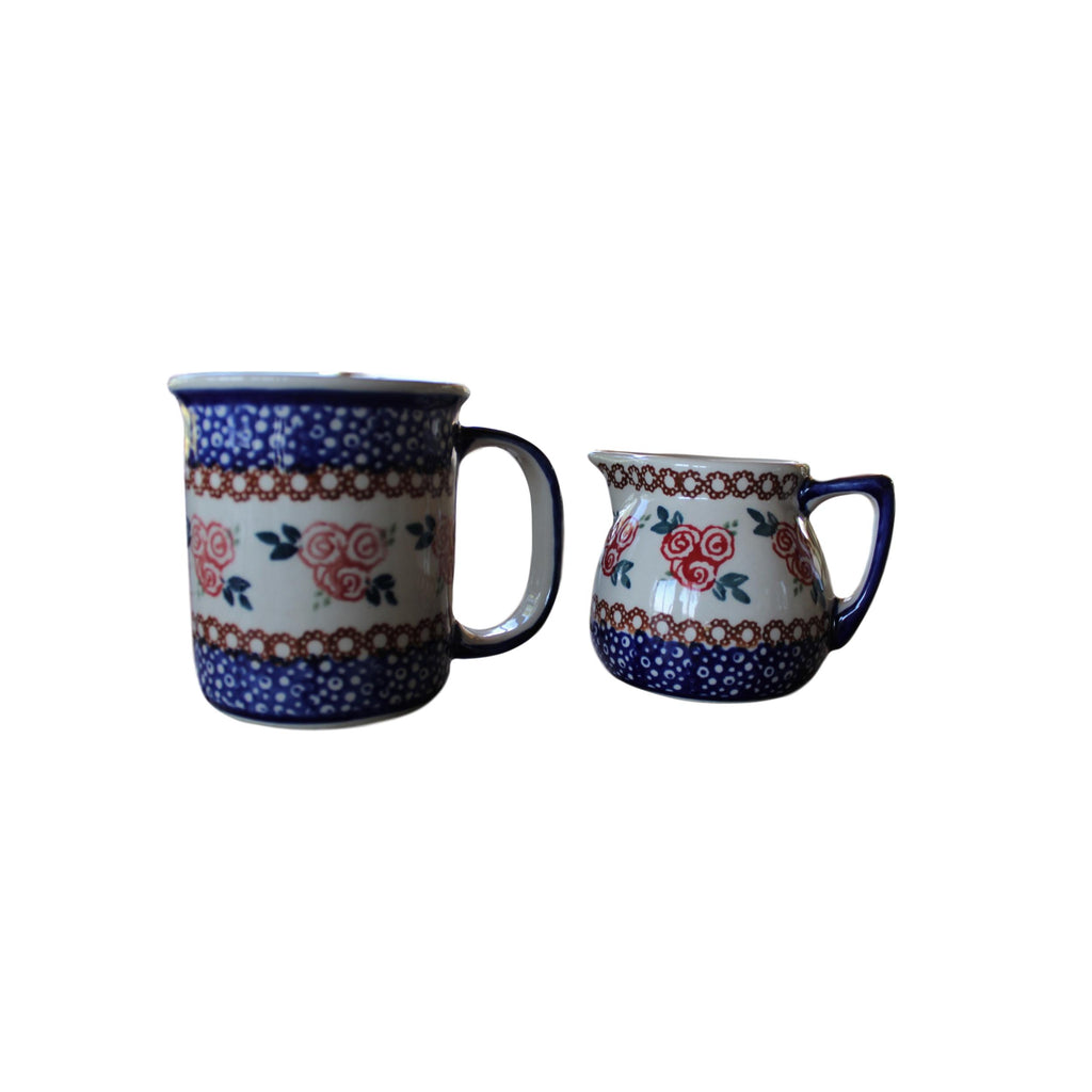 Red Rose - Straight Mug  Polish Ceramics - PasParTou
