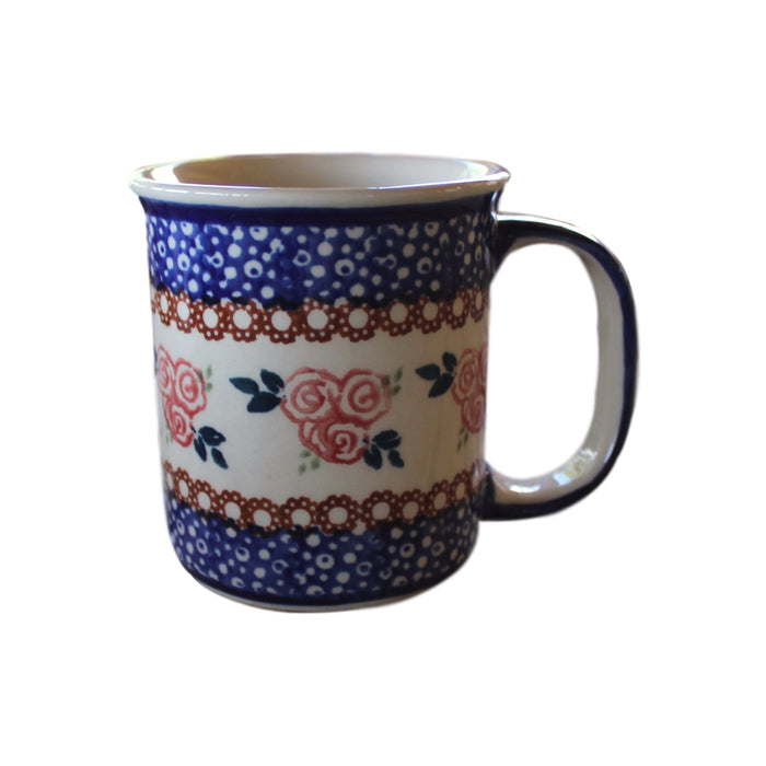 Red Rose - Straight Mug  Polish Ceramics - PasParTou