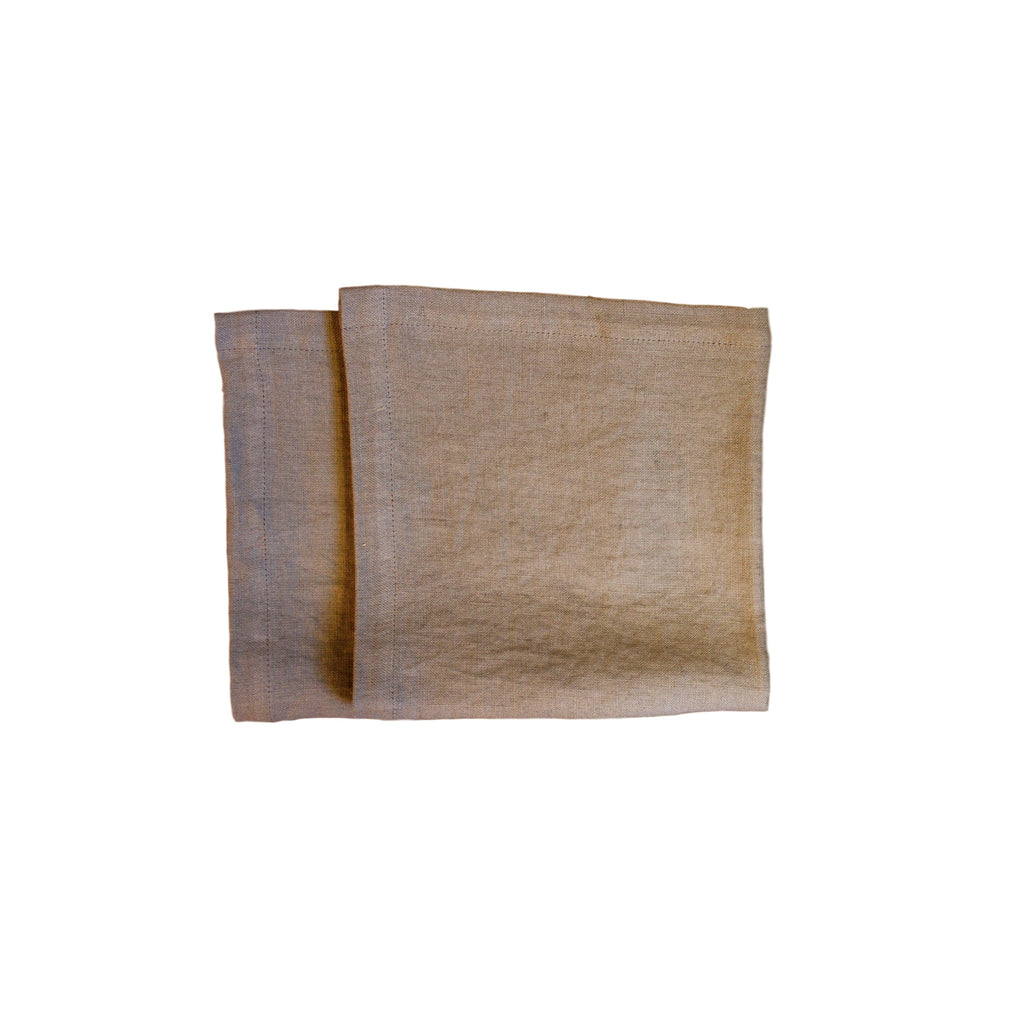 Napkins - Lt. Grey Softwashed Linen  napkins - PasParTou
