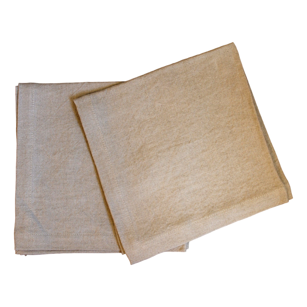 Napkins - Natural Softwashed Linen  napkins - PasParTou