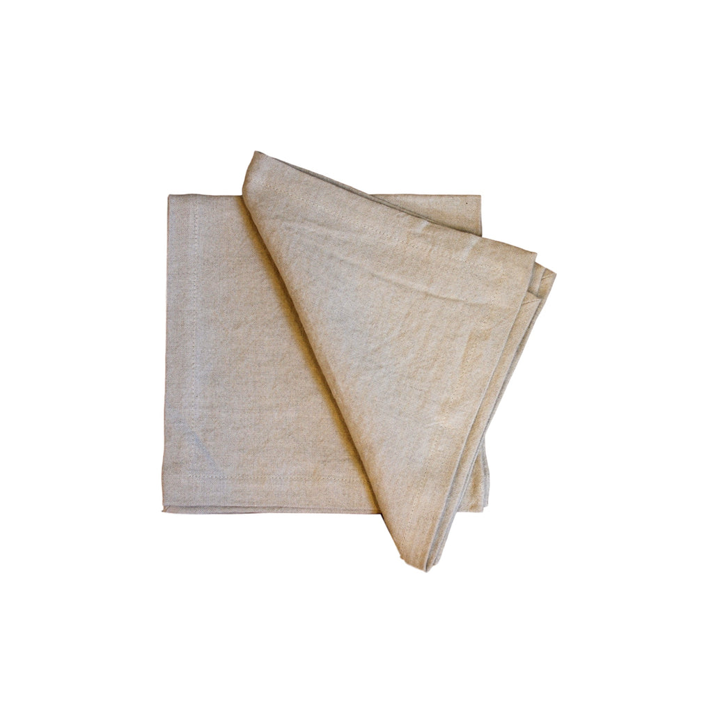 Napkins - Natural Softwashed Linen  napkins - PasParTou