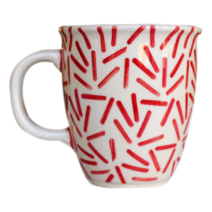 Op Art Red - Cup  Polish Ceramics - PasParTou