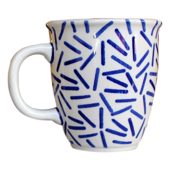 Op Art Blue - Cup  Polish Ceramics - PasParTou
