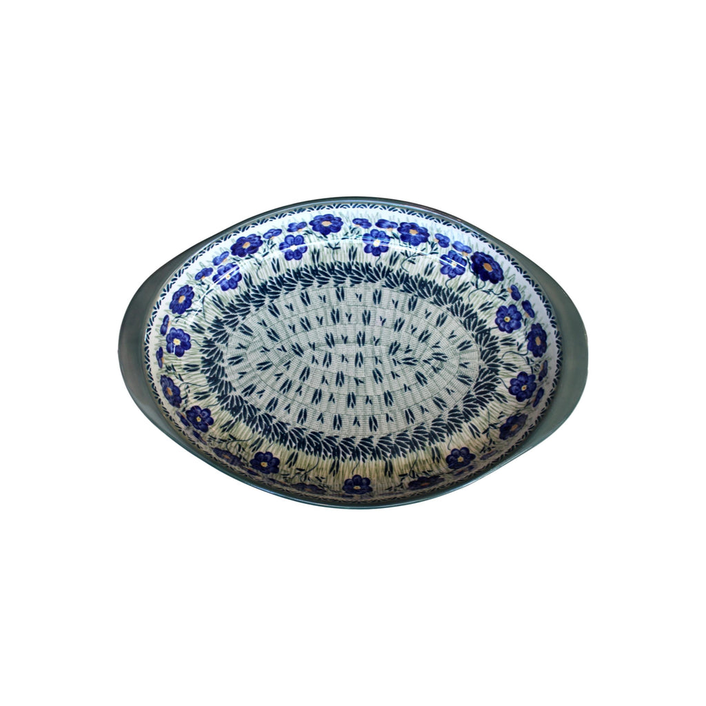 Meadow - Large Oval Baker  Polish Ceramics - PasParTou