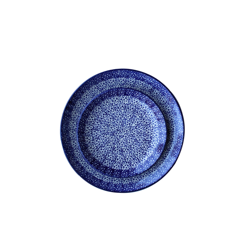 Blue Spatter - Dinner Plate  Polish Ceramics - PasParTou