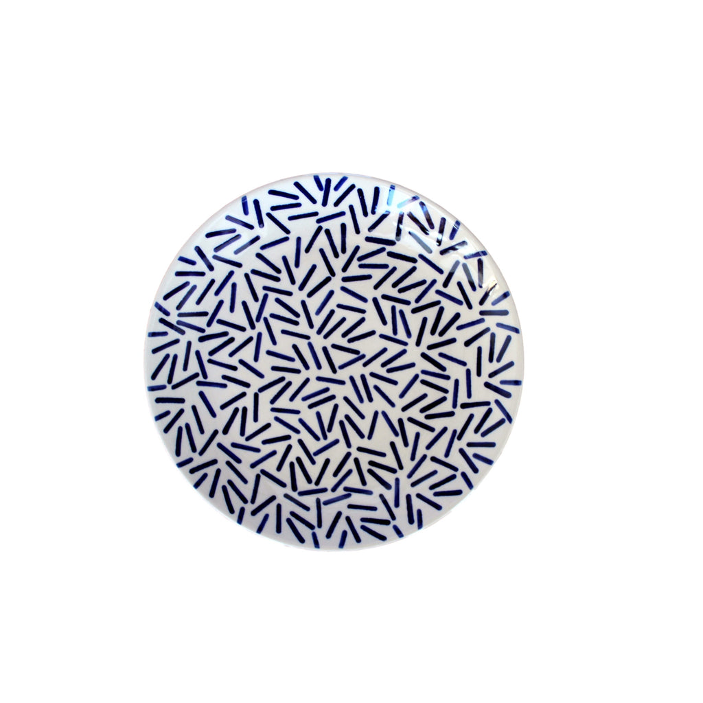 Op Art Blue - Salad Plate  Dinnerware - PasParTou