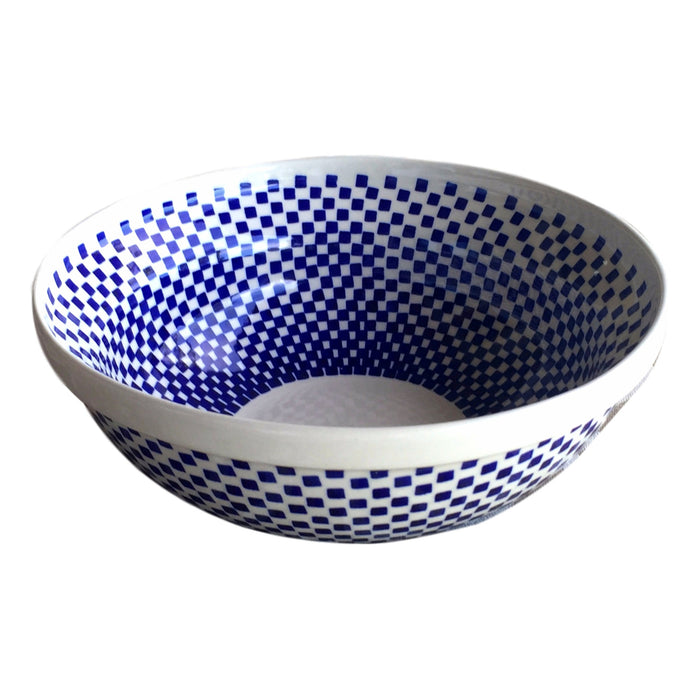 Checkerboard - Medium Serving Bowl  Polish Ceramics - PasParTou