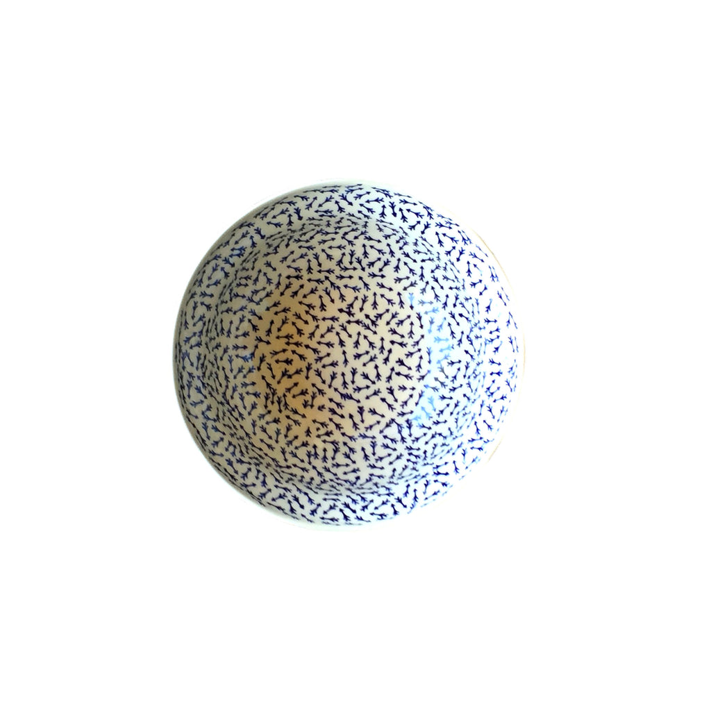 Blue Arrows - Medium Serving Bowl  Polish Ceramics - PasParTou