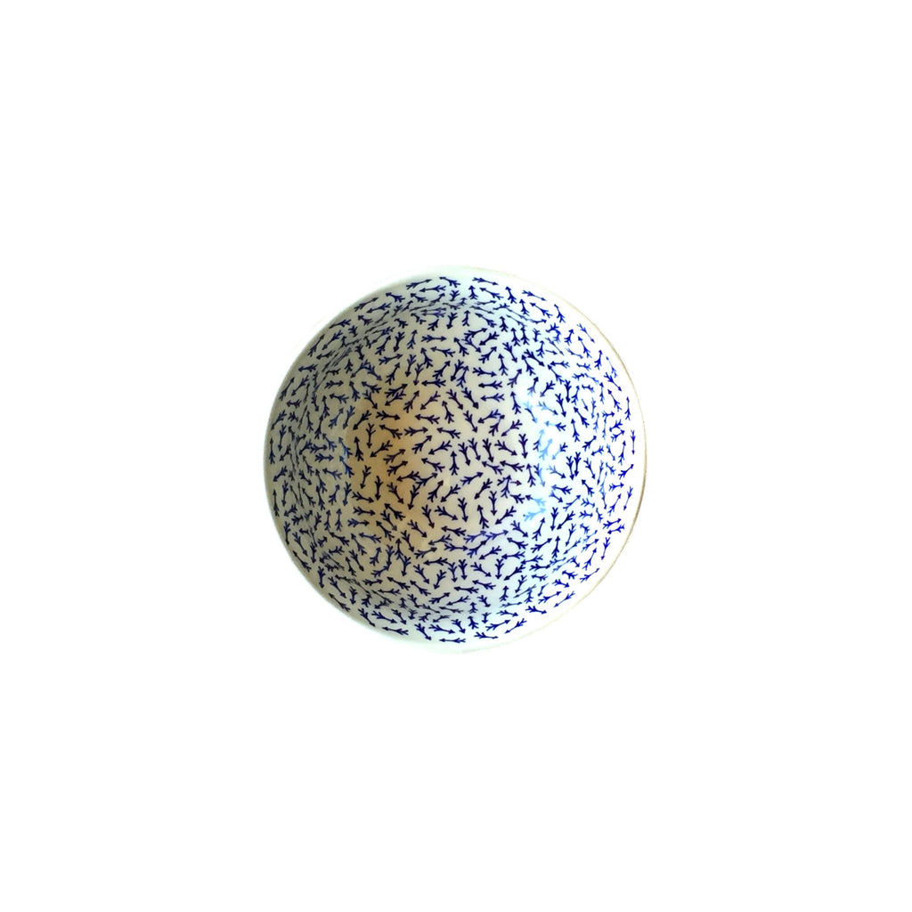 Blue Arrows - Small Serving Bowl  Polish Ceramics - PasParTou