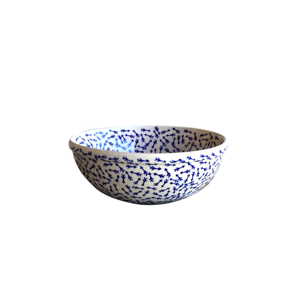 Blue Arrows - Small Serving Bowl  Polish Ceramics - PasParTou