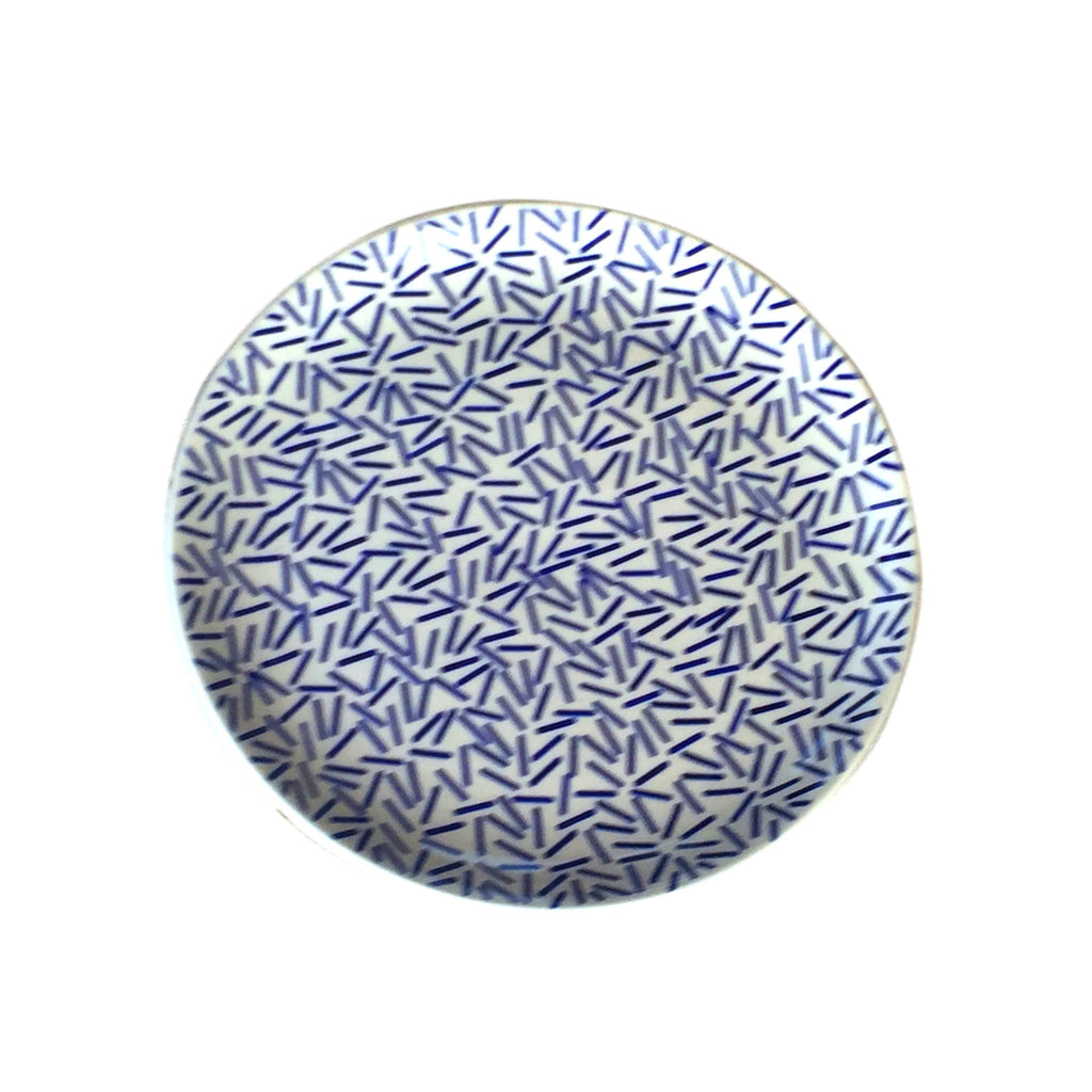 Op Art Blue - Large Serving Platter  Polish Ceramics - PasParTou