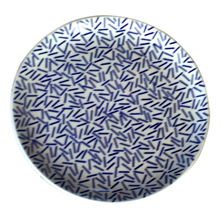 Op Art Blue - Large Serving Platter  Polish Ceramics - PasParTou