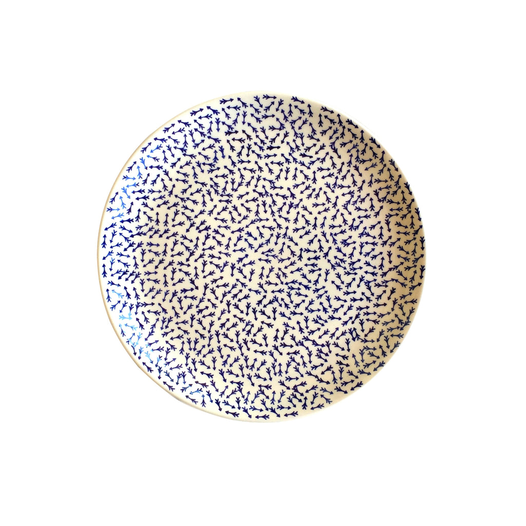 Blue Arrows - Large Serving Plate  Polish Ceramics - PasParTou