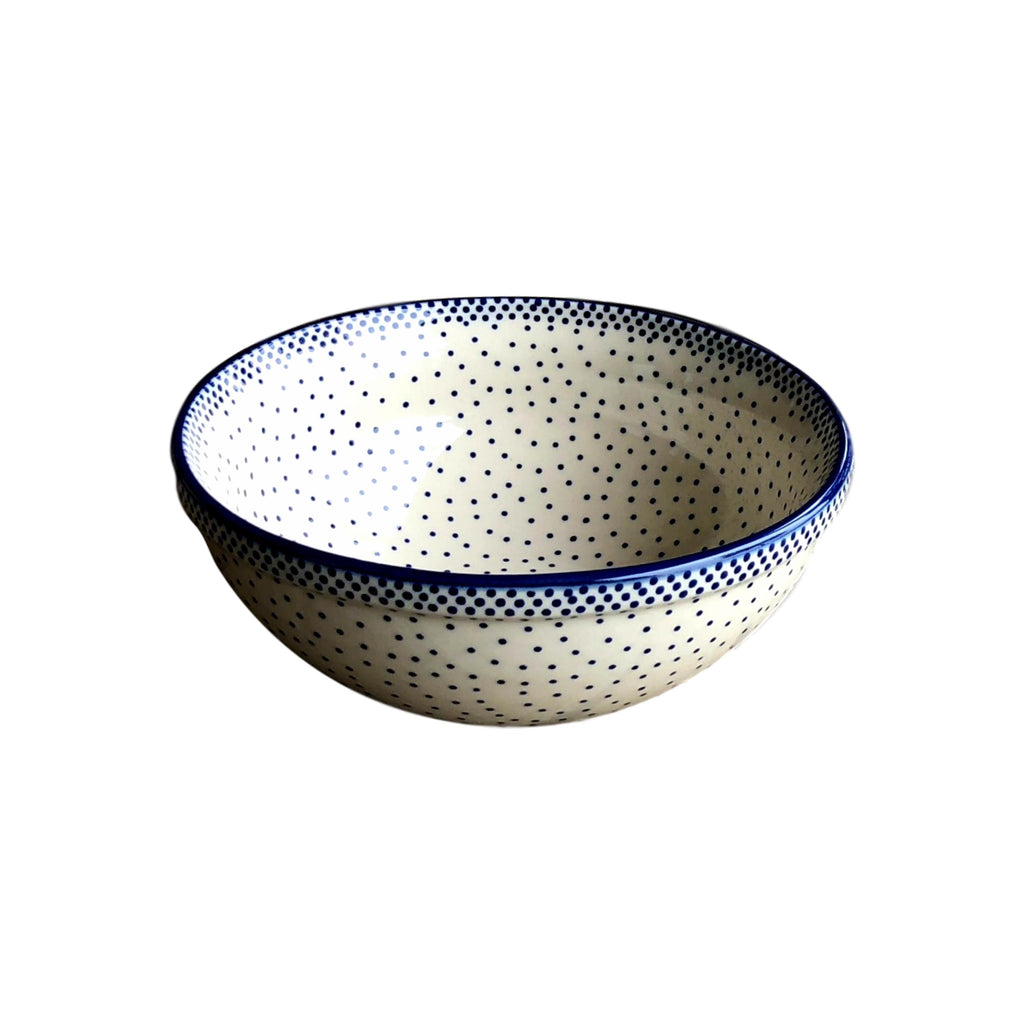 Tiny Blue Dots - Small Serving Bowl  Polish Ceramics - PasParTou