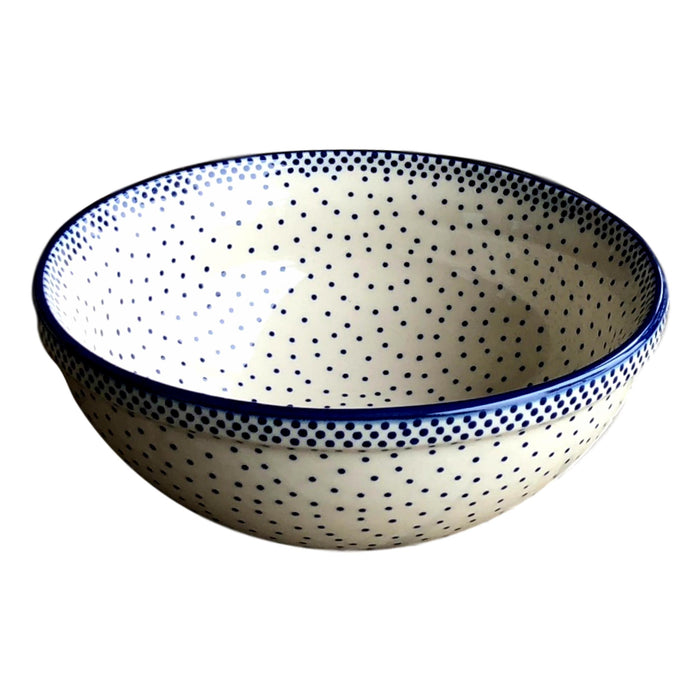 Tiny Blue Dots - Small Serving Bowl  Polish Ceramics - PasParTou