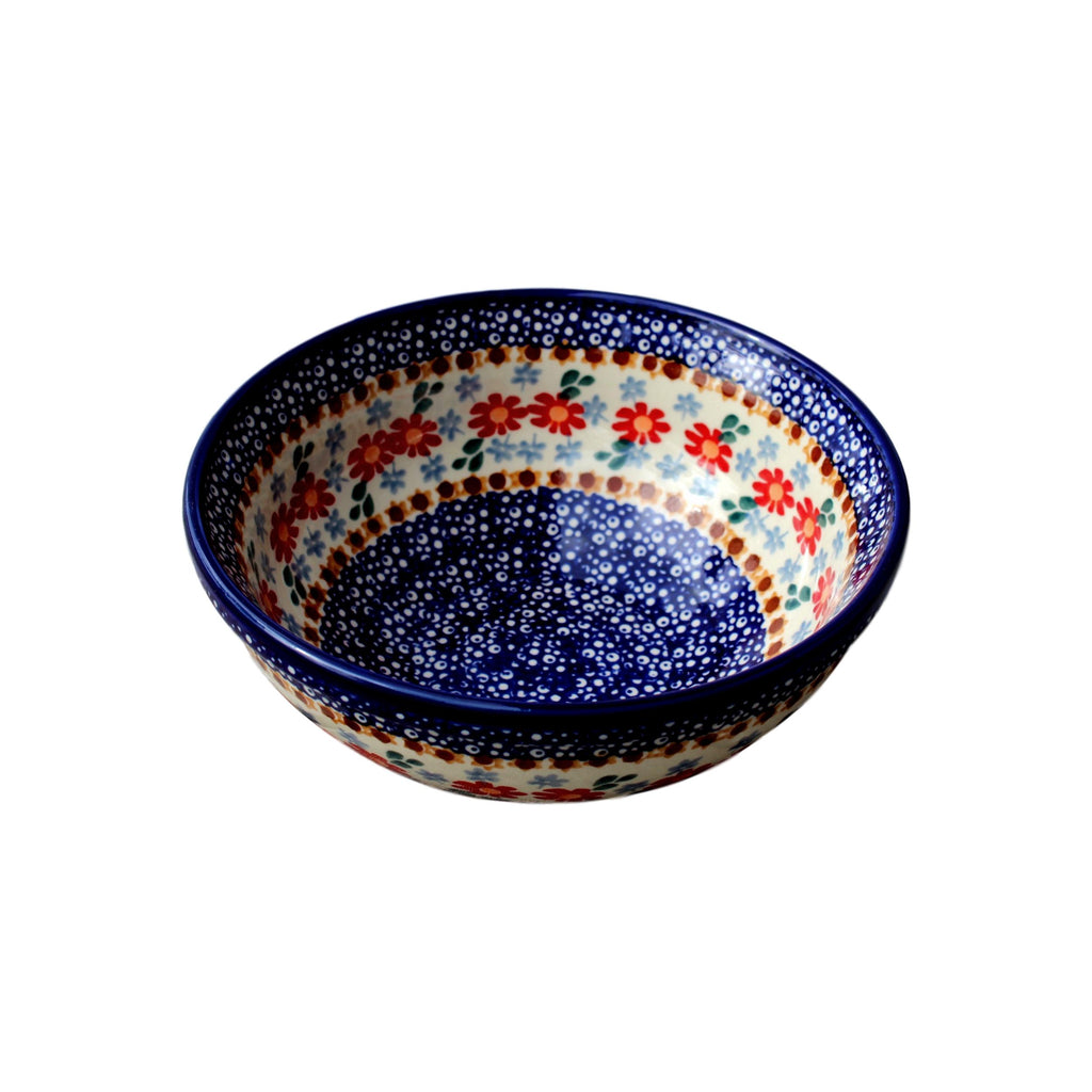Country Floral - Small Serving Bowl  Polish Ceramics - PasParTou