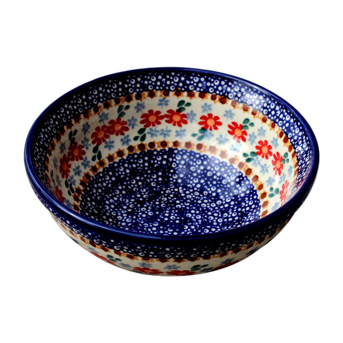 Country Floral - Small Serving Bowl  Polish Ceramics - PasParTou