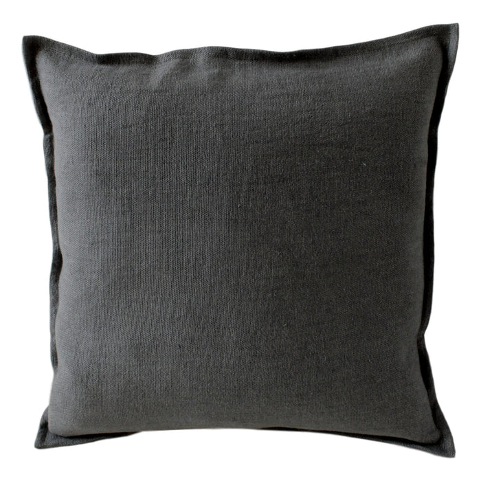 Pillow Soft Washed Linen Dark Blue 20 x 20  Pillows - PasParTou