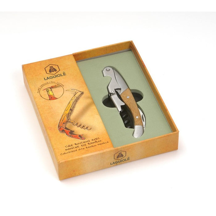 Corkscrew - Sommelier Bamboo Handle  Wine Accessories - PasParTou