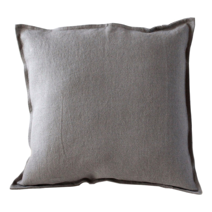 Pillow Softwashed Linen Light Grey 16" x 16"  Pillows - PasParTou