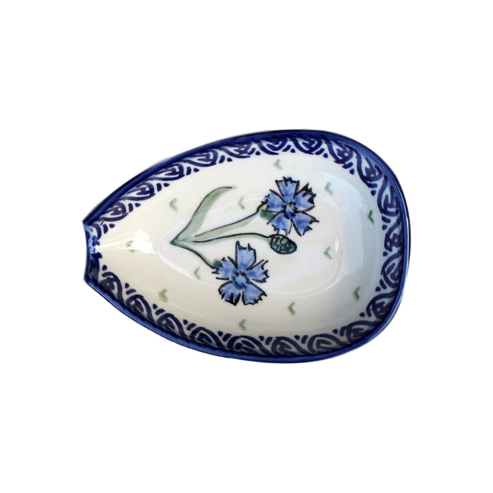 Blue Dahlia - Spoon Holder  Polish Ceramics - PasParTou