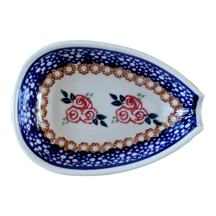 Red Rose - Spoon Holder  Polish Ceramics - PasParTou