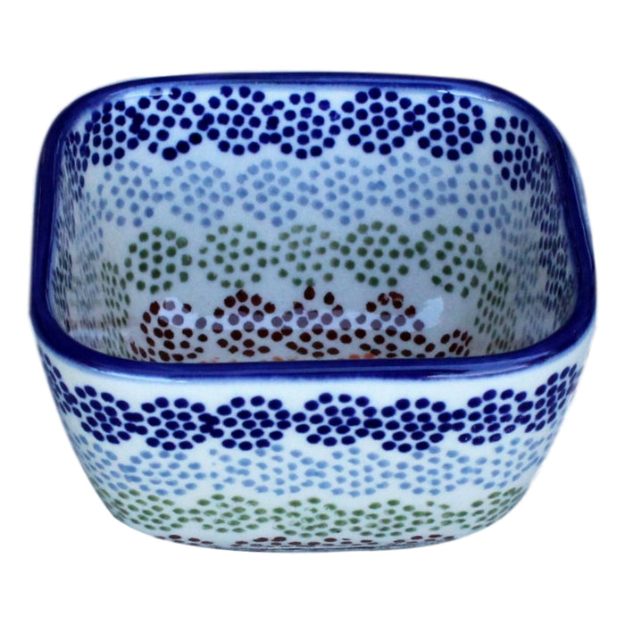 Pattern - Small Square Bowl  Polish Ceramics - PasParTou