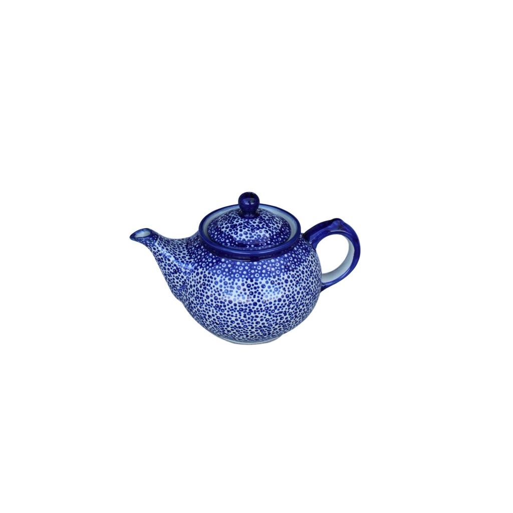 Blue Spatter - Small Teapot  Polish Ceramics - PasParTou