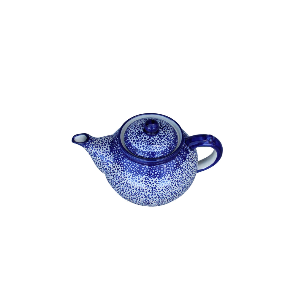 Blue Spatter - Large Teapot  Polish Ceramics - PasParTou