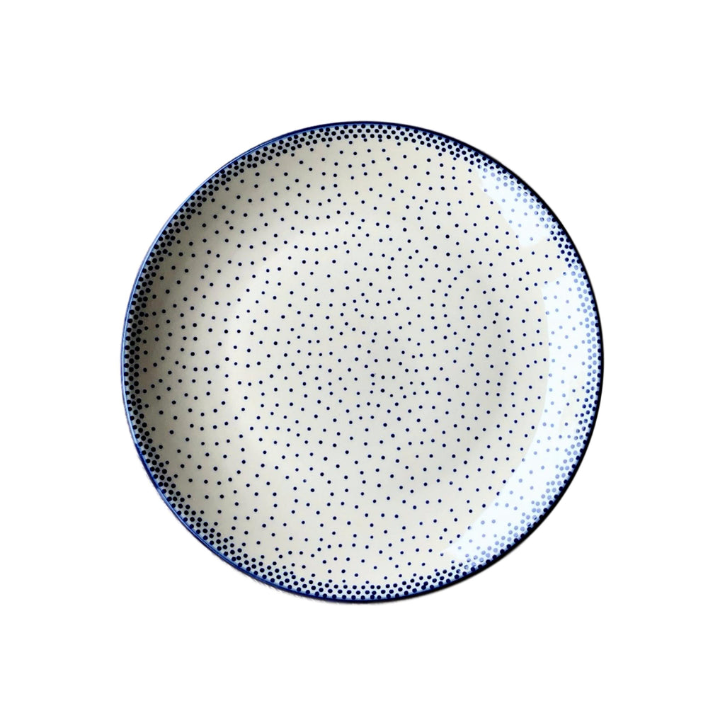 Tiny Blue Dots - Dinner Plate  Polish Ceramics - PasParTou
