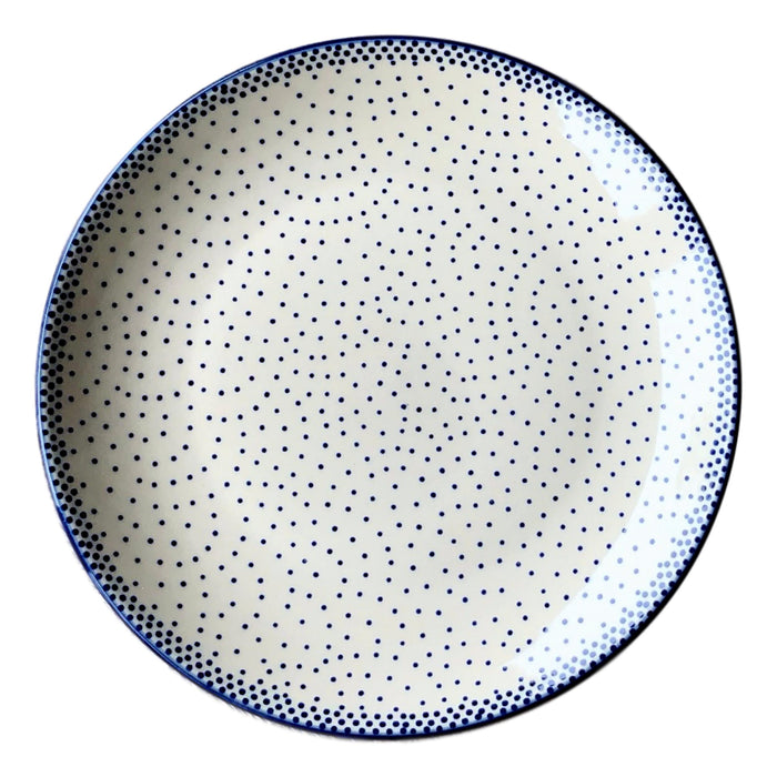 Tiny Blue Dots - Dinner Plate  Polish Ceramics - PasParTou