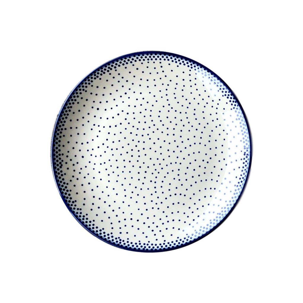 Tiny Blue Dots - Salad Plate  Polish Ceramics - PasParTou
