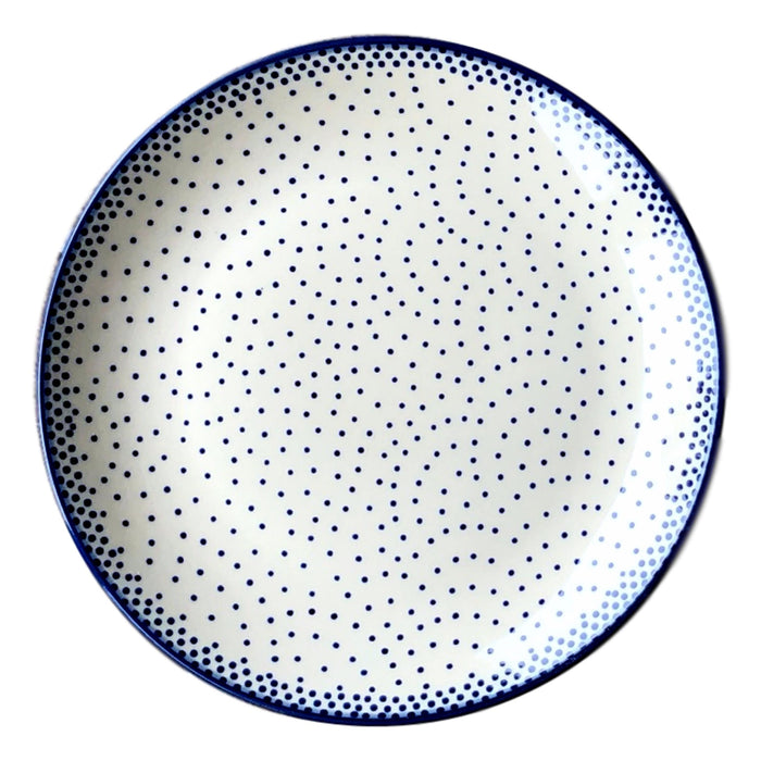 Tiny Blue Dots - Salad Plate  Polish Ceramics - PasParTou