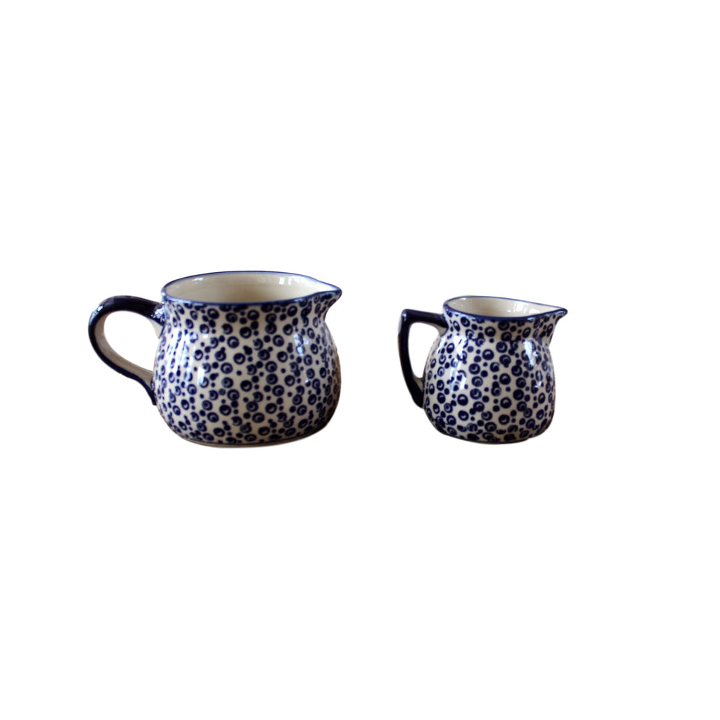 Tiny Blue Bubbles - Medium Jug  Polish Ceramics - PasParTou
