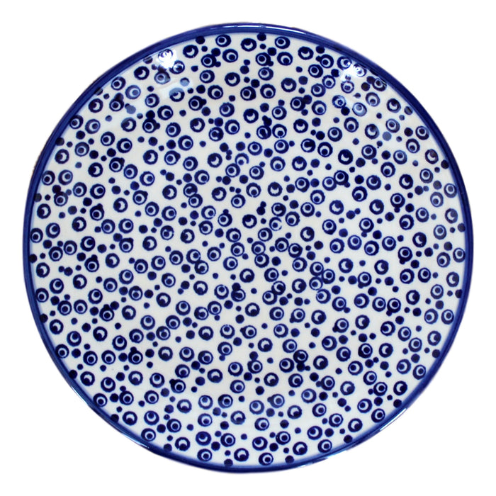 Tiny Blue Bubbles - Dessert Plate  Polish Ceramics - PasParTou