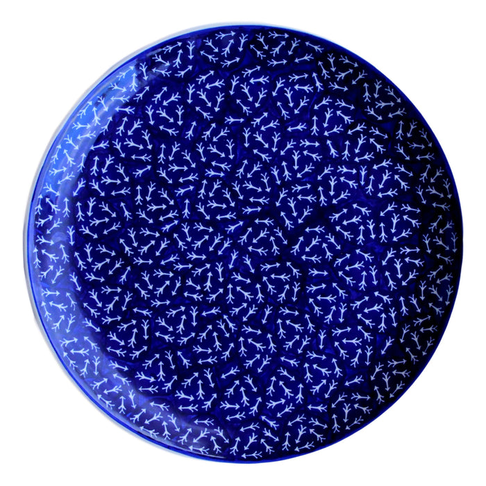 White Arrows - Large Serving Plate  Polish Ceramics - PasParTou