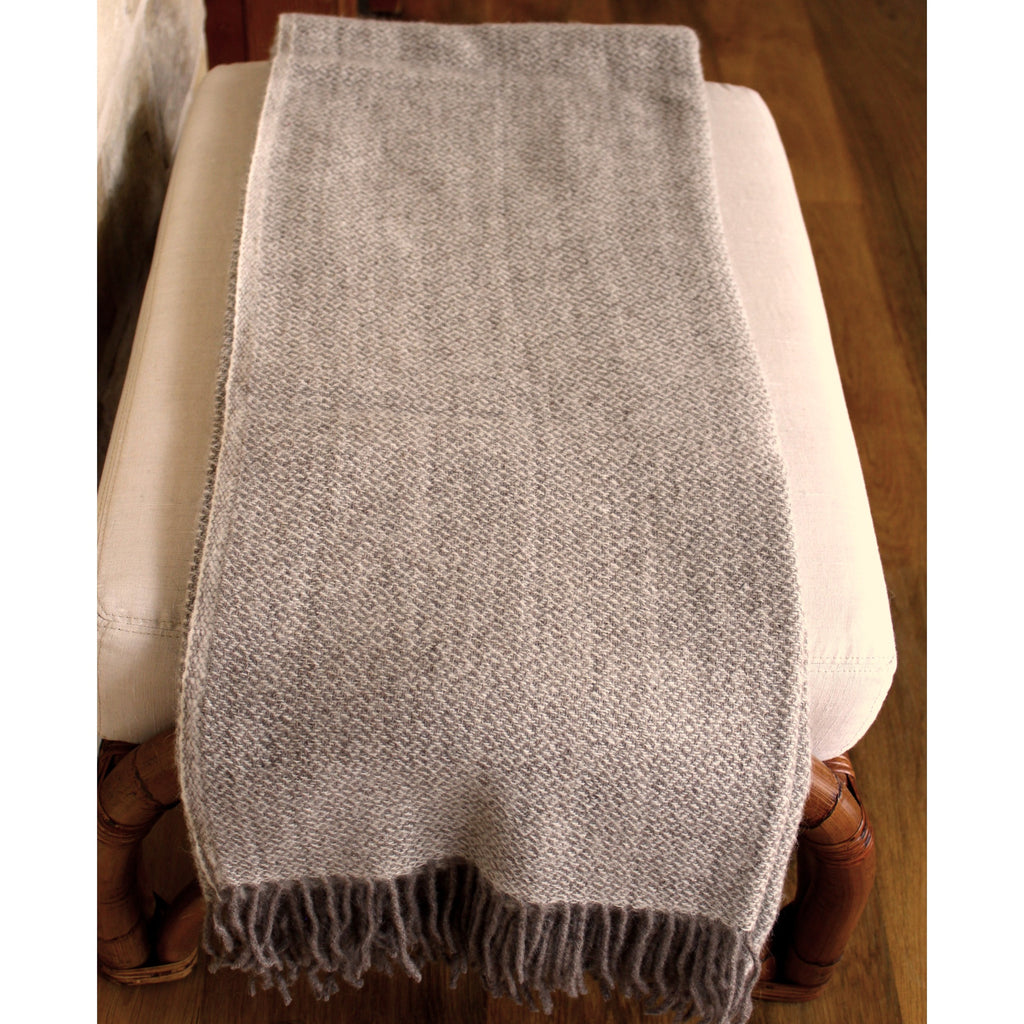 Throw - Brown Diamond -Organic Alpaca/Wool  Throws - PasParTou