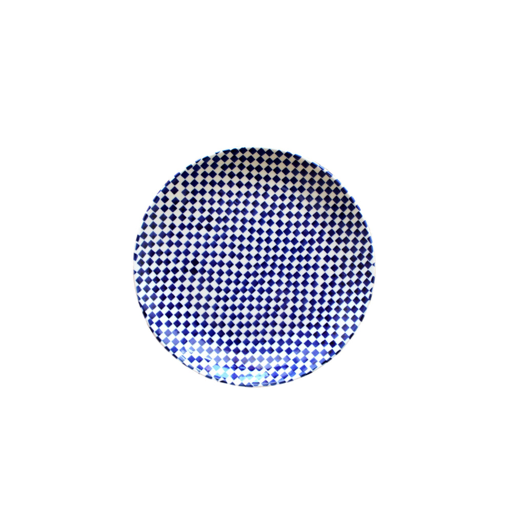 Checkerboard - Salad Plate  Polish Ceramics - PasParTou