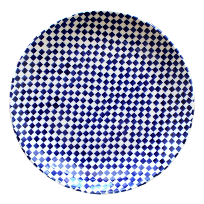Checkerboard - Salad Plate  Polish Ceramics - PasParTou